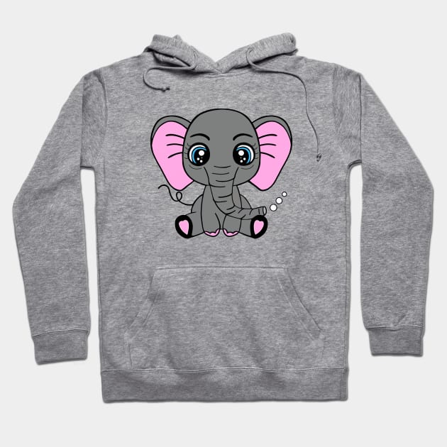 FUNNY Elephant Bubbles Hoodie by SartorisArt1